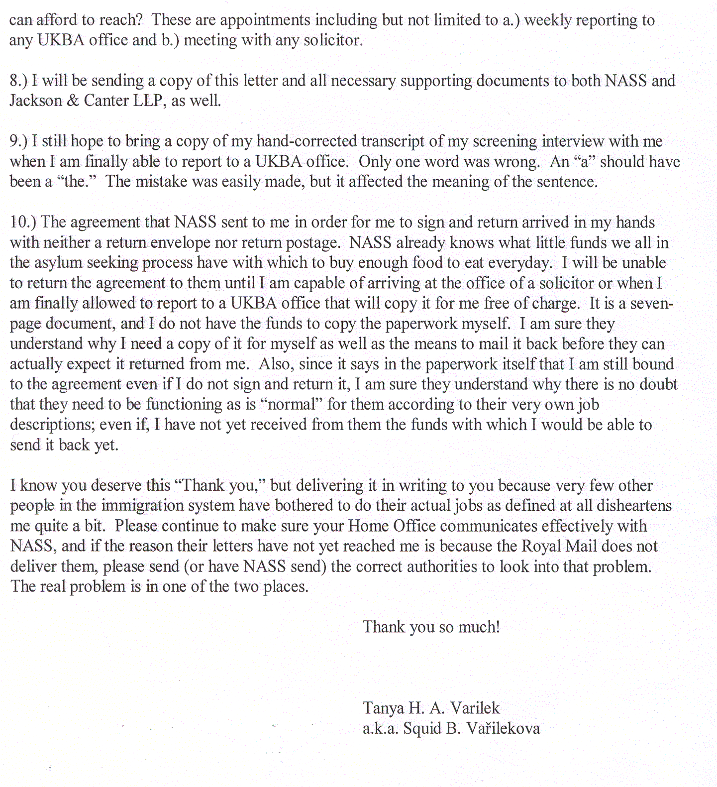 Contact our office letter image