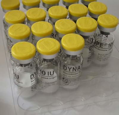 Pharmaceutical human growth hormone steroids