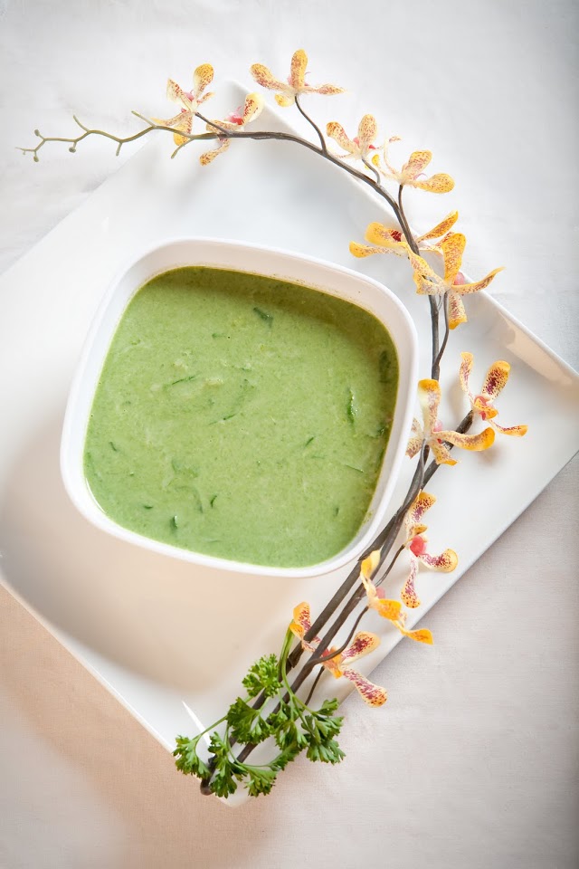 Caribbean Green Pea Soup