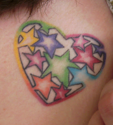Common choices for girly tattoos are stars, hearts, flowers or other cute