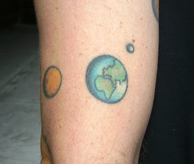 World+globe+tattoo