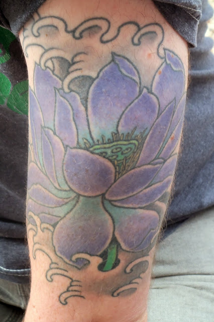 He got this purple lotus because he likes the color purple the actual color