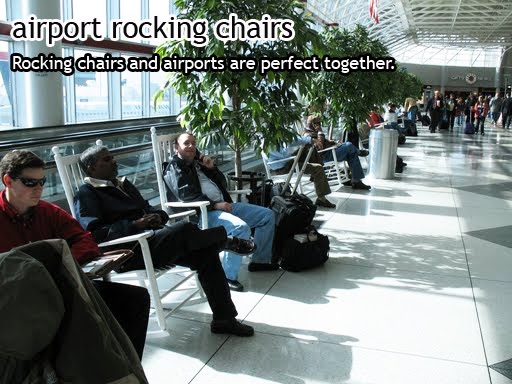 airport rocking chairs