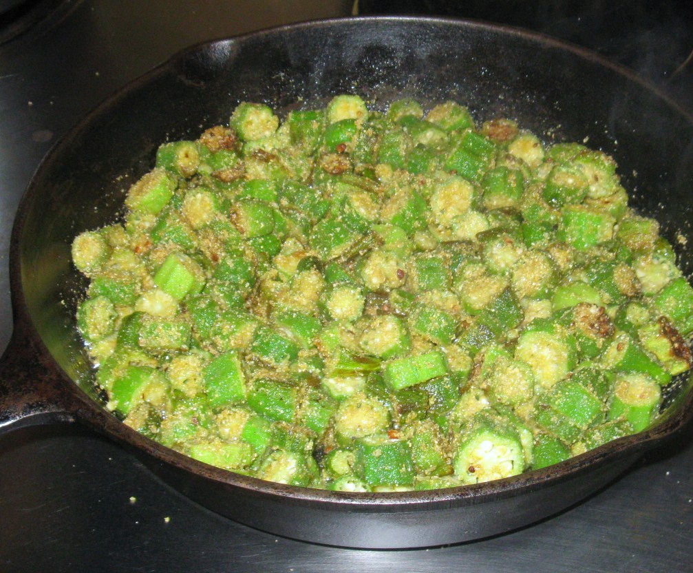 Cooking with K Southern Kitchen Happenings Fresh Pan Fried Okra