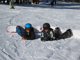 Bryce and friend, Will hitting the slopes