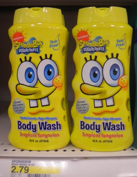 SpongeBob Is EveryWhere SpongeBob is a body wash