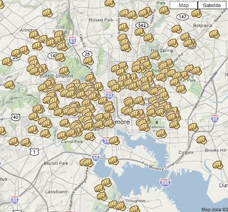 baltimore murders 2009 spotcrime mission