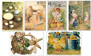 Cartes postales anciennes Pâques. Clic sur la carte pour format original downloads