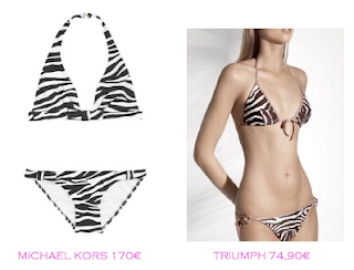 Comparativa precios bikinis para las delgadas: Michael Kors 170€ vs Triumph 74,90€