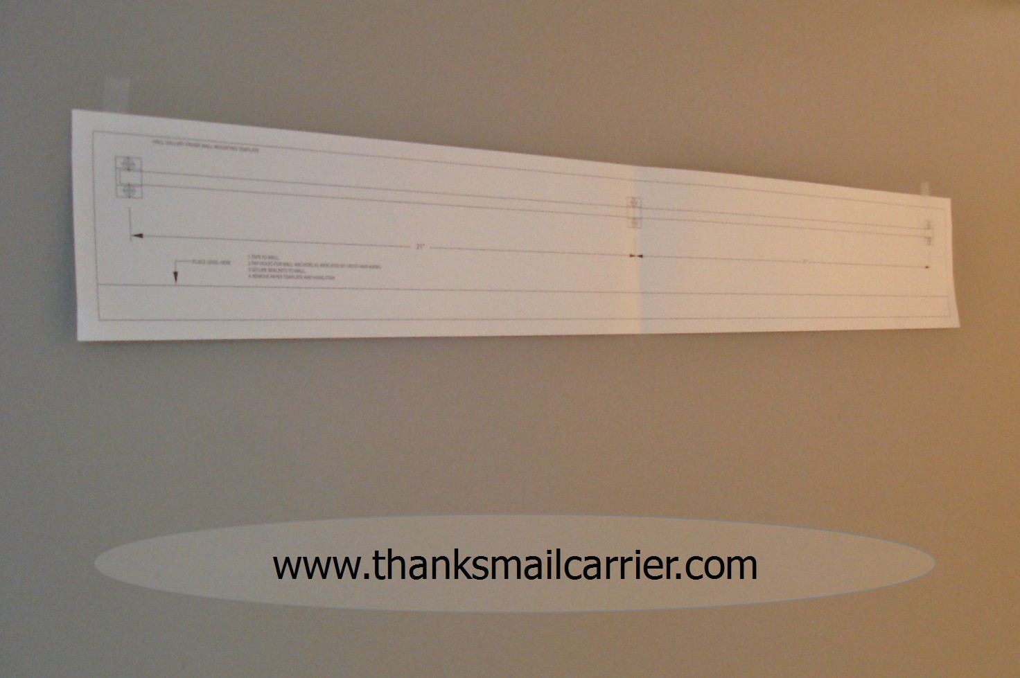 Thanks, Mail Carrier GiftGiving with RedEnvelope {Hall Gallery Frame