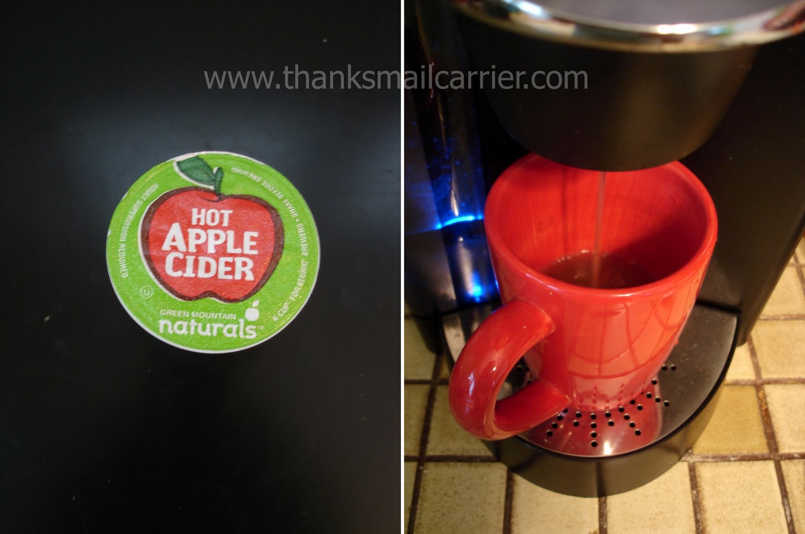 Thanks, Mail Carrier Keurig Hot Apple Cider KCups from Green