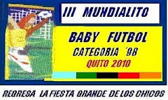 TERCER MUNDIALITO DE BABY FUTBOL 2010