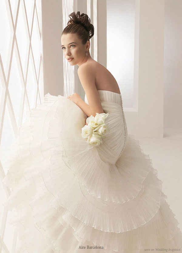 These gorgeous gowns are from Aire Barcelona 39s 2010 collection These gorgeous gowns are from Aire Barcelona 39s 2010 collection