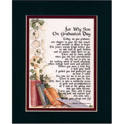 College graduation letter to son image