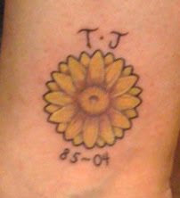 Simple Sunflower Tattoo