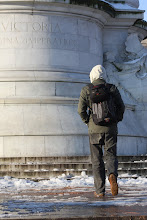 Brandon Standing at the Queen Victoria Monument