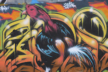 Rooster Graffiti-Bangkok