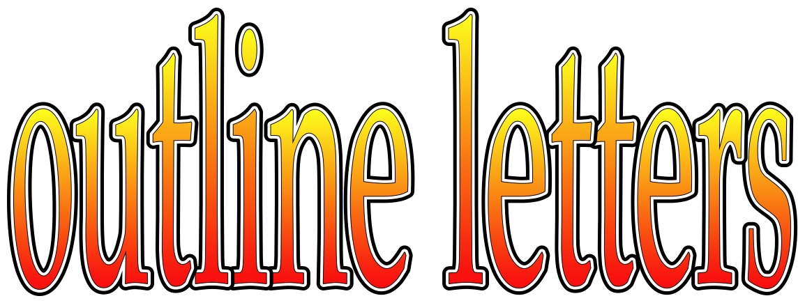 Text outlined in ComicLife