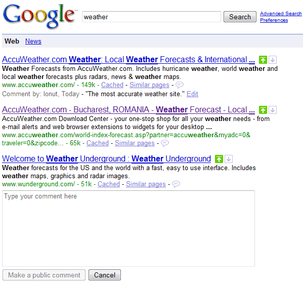 google images. Google SearchWiki Launched