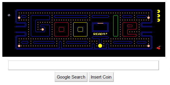 Google Operating System: Play Pac-Man on Google's Homepage