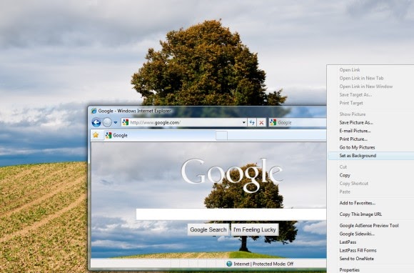 Google Operating System: How to Set Google's Background Image as a Wallpaper
