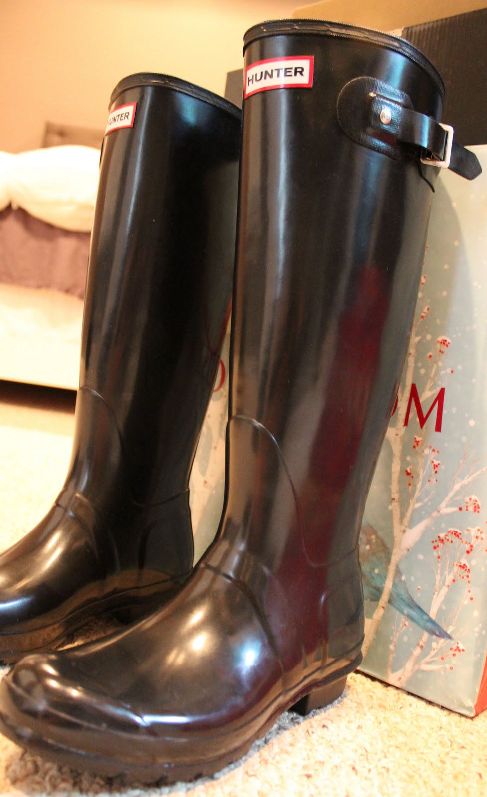 Veronika's Blushing Weekend Shopping Hunter Boots, Nordstrom Rack