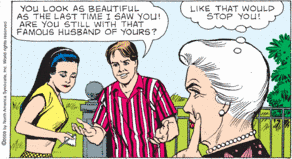 Mary, you can't go around covering that age spot all the time.