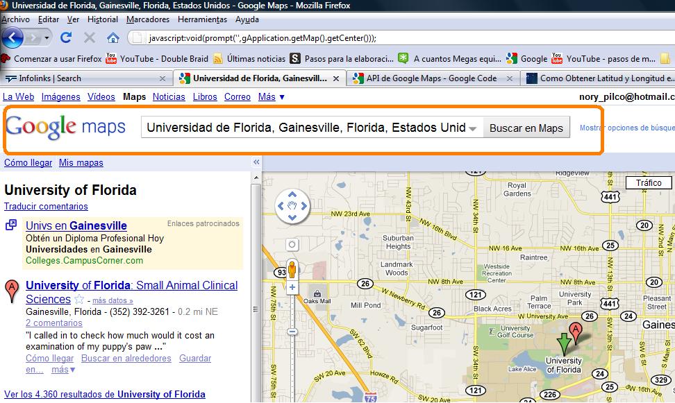 BUSCAR DIRECCIONES EN GOOGLE MAPS visual data 5