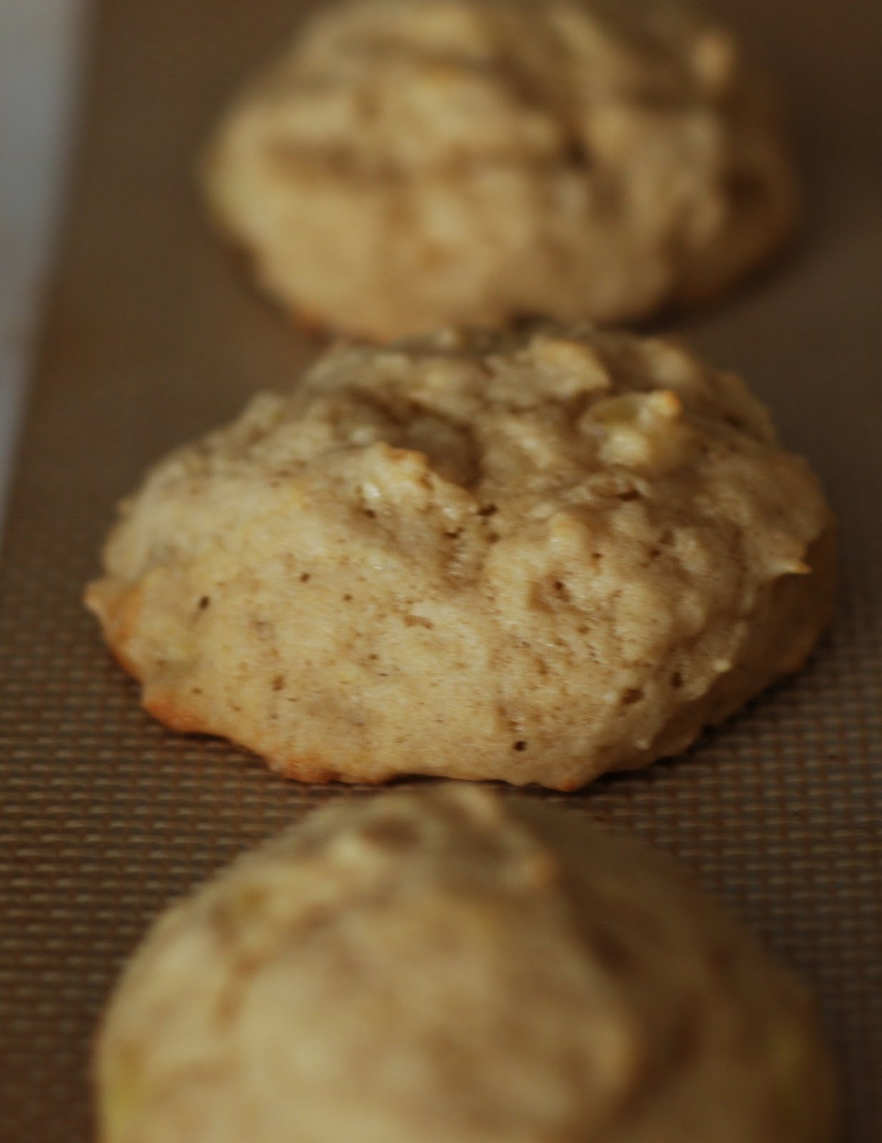 Dizzy Girl Bakes Frosted Banana Cookies