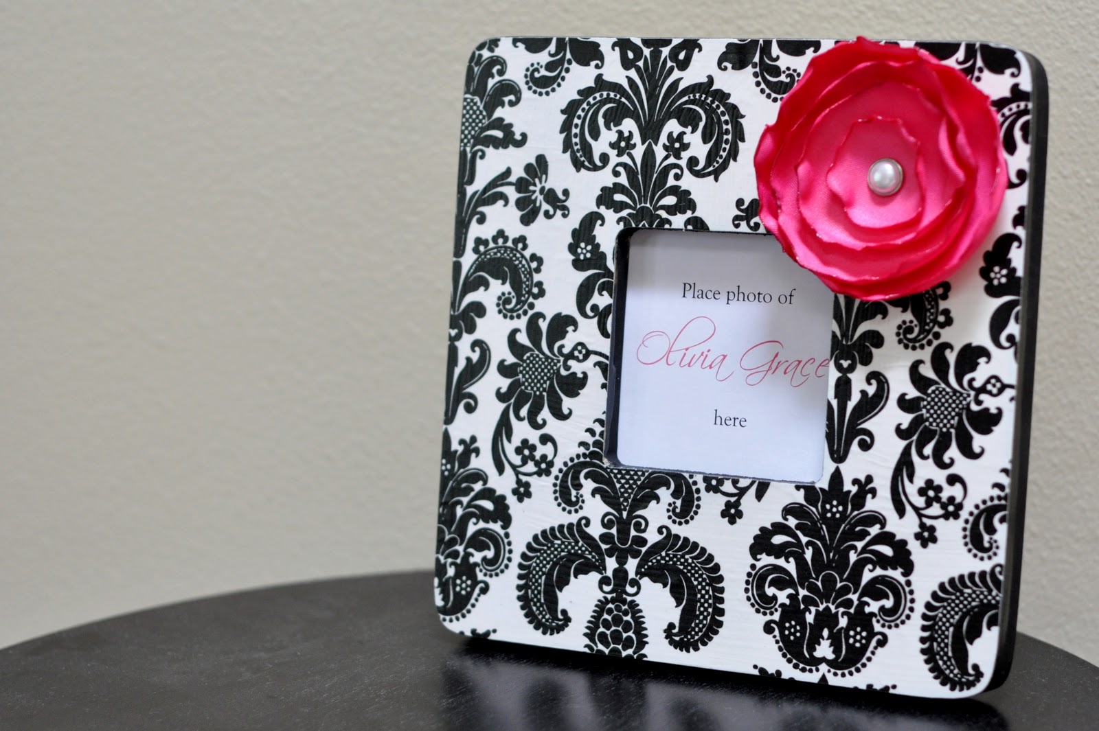 Craftily Ever After Damask Mod Podge Frame