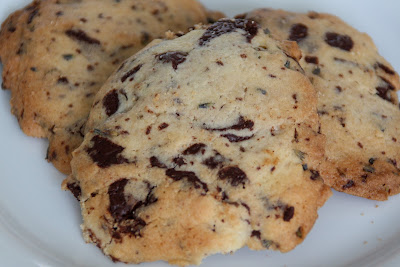 Homemade lavender chocolate chip cookies