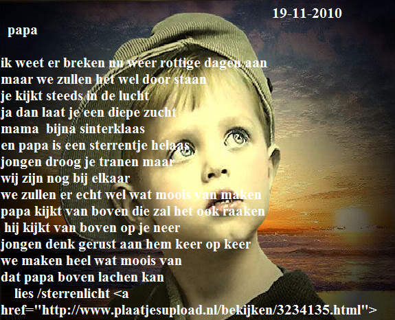Papa Ik Mis Je Gedichten
