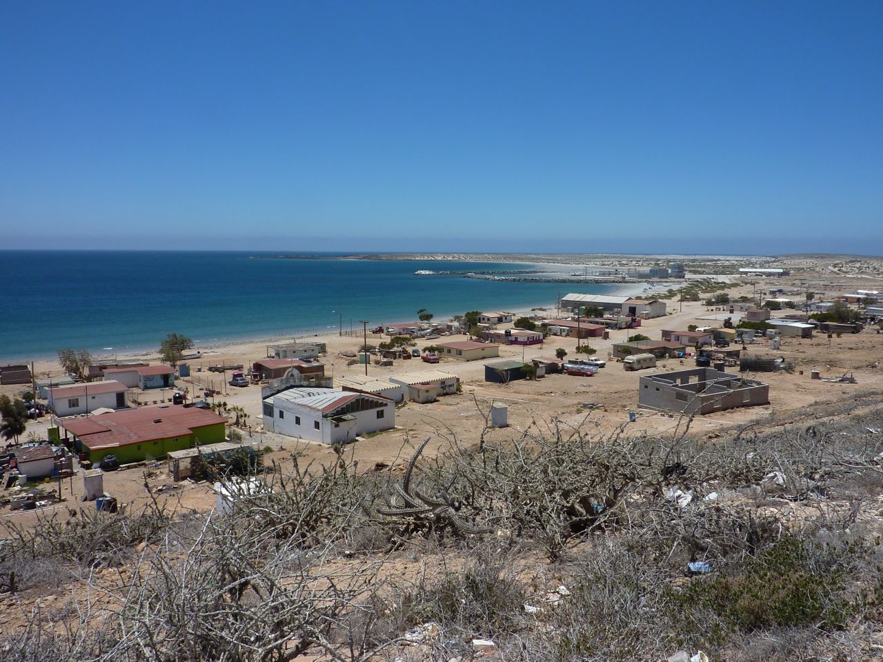 Santa Rosaliita Baja california, Beach, Aerial