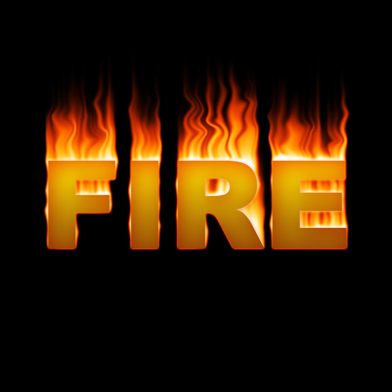 How to creat FIRE TEXT(FIRE EFFECT)?