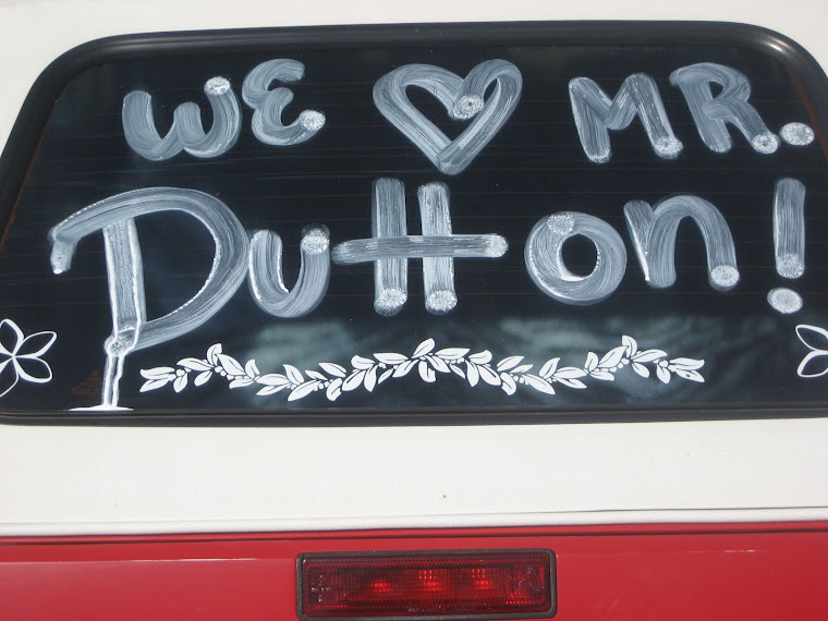 Maybe she'll write on her car one day how much she likes him!!! Probably not!