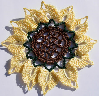 زهره عباد الشمس كروشيه 1+Sunflower