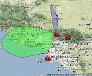 fire map station california tujunga canyon big californai