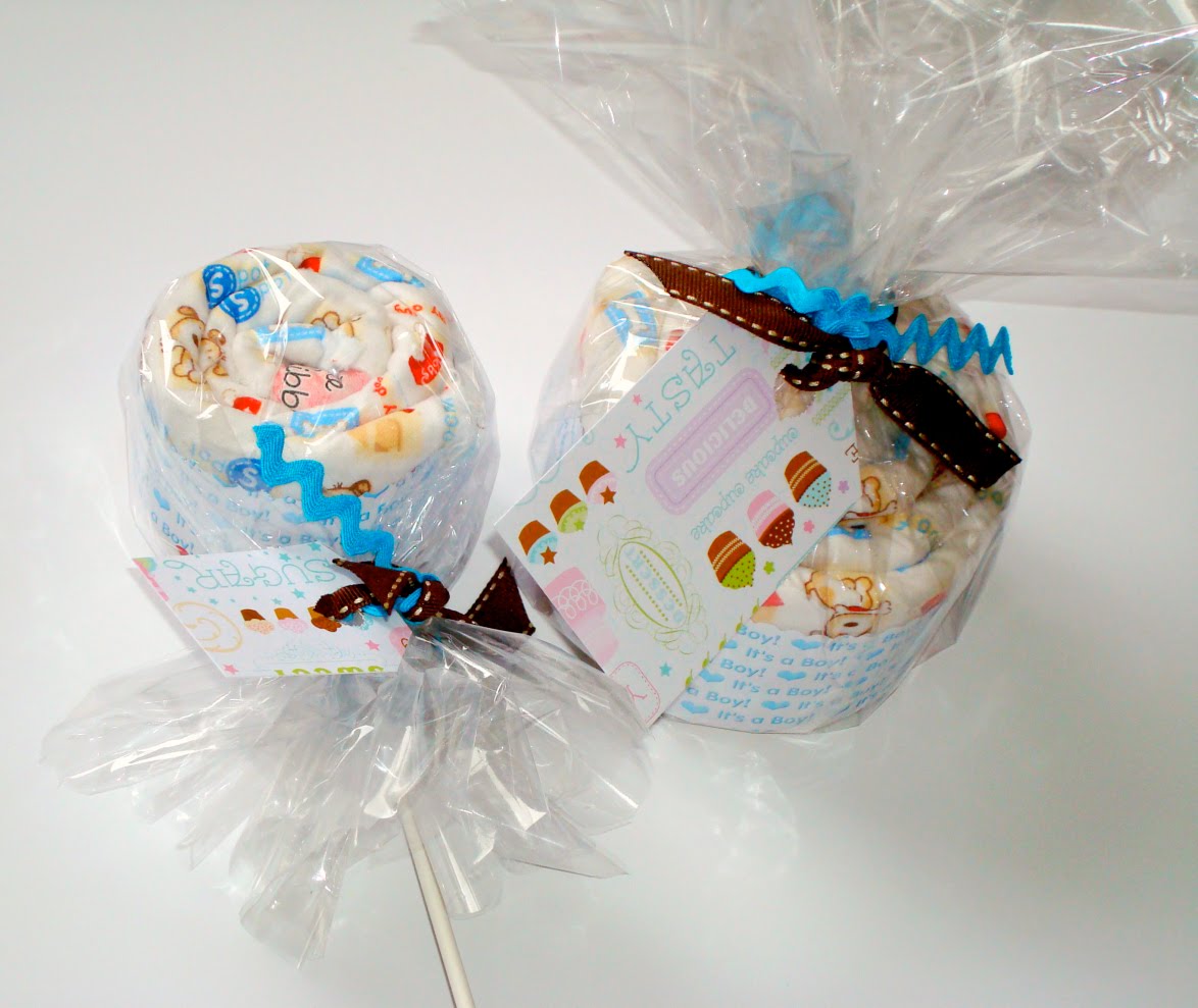 White Satin Ribbon Lollipop Burp Cloth Tutorial