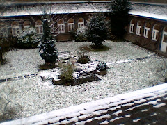 El claustro de mi cole cuando nieva en Londres