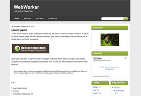 WebWorked Blogger template