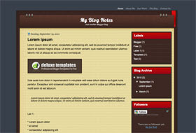 My Blog Notes blogger template