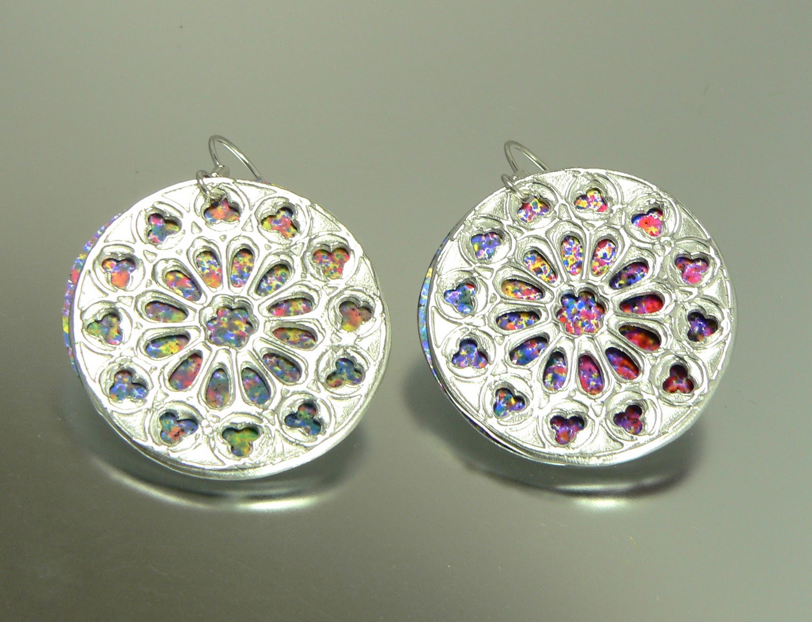 Inside the artisan Cathedral Rose Window jewelry