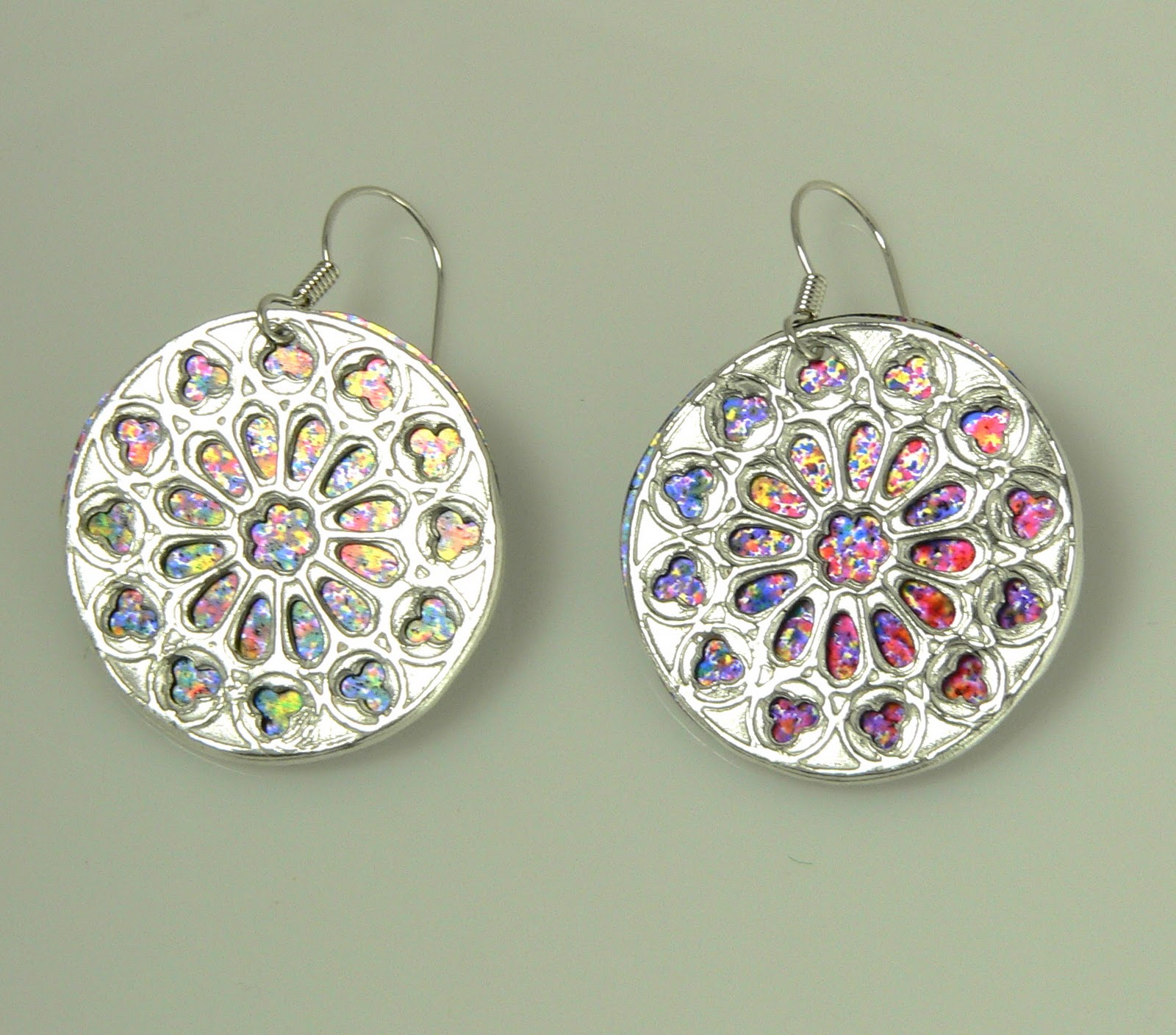 Inside the artisan Cathedral Rose Window jewelry