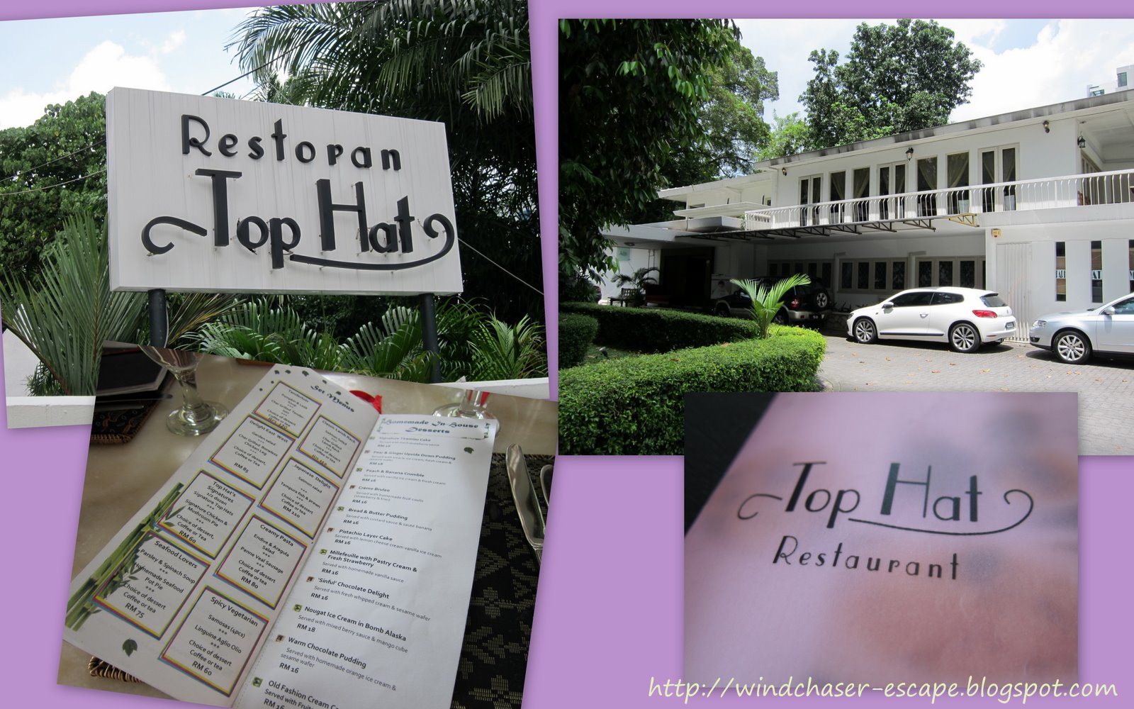 Escape Dining at Top Hat Restaurant