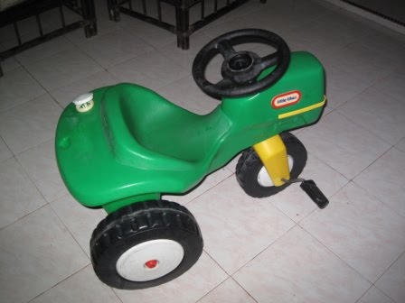 little tikes green tractor