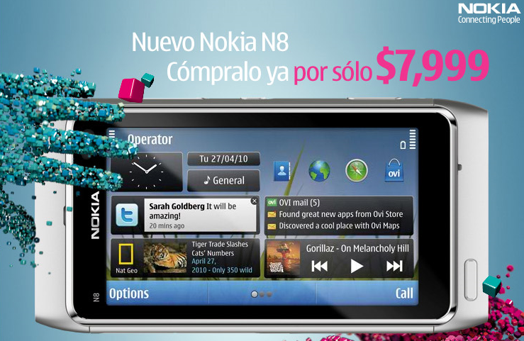Nokia N8 llega a México, conoce ahora los detalles.