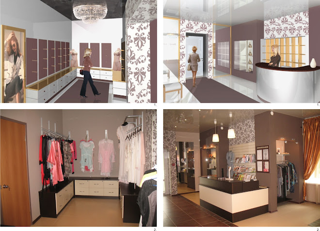 Interior design of a women's clothes shop (2008)