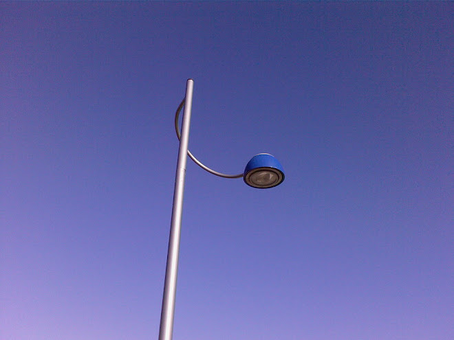 BLUE SHADED LAMPOST