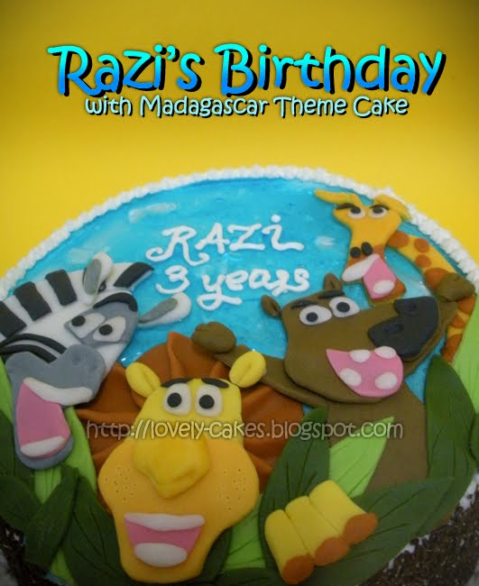 Madagascar Theme Cake