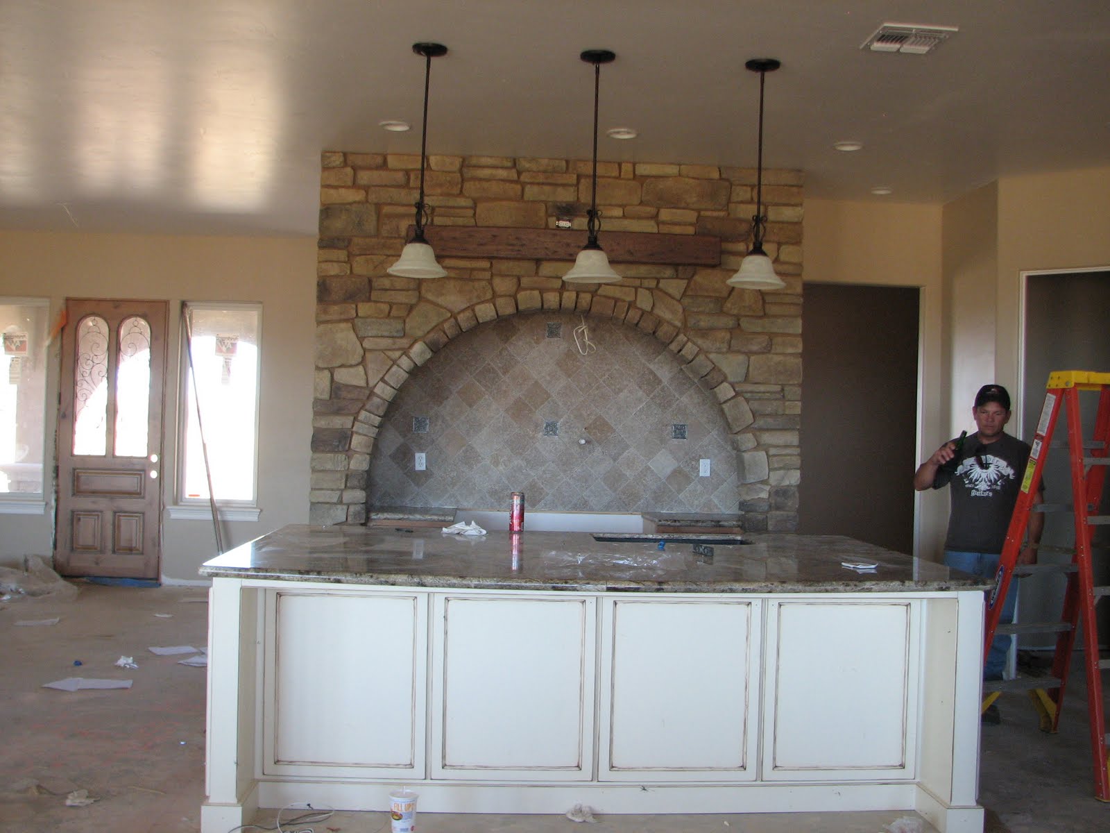 Kitchen cabinets sacramento Granite and Fans and Fireplace, Oh My!